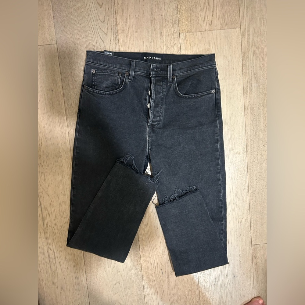 denim forum yoho hi rise stretch